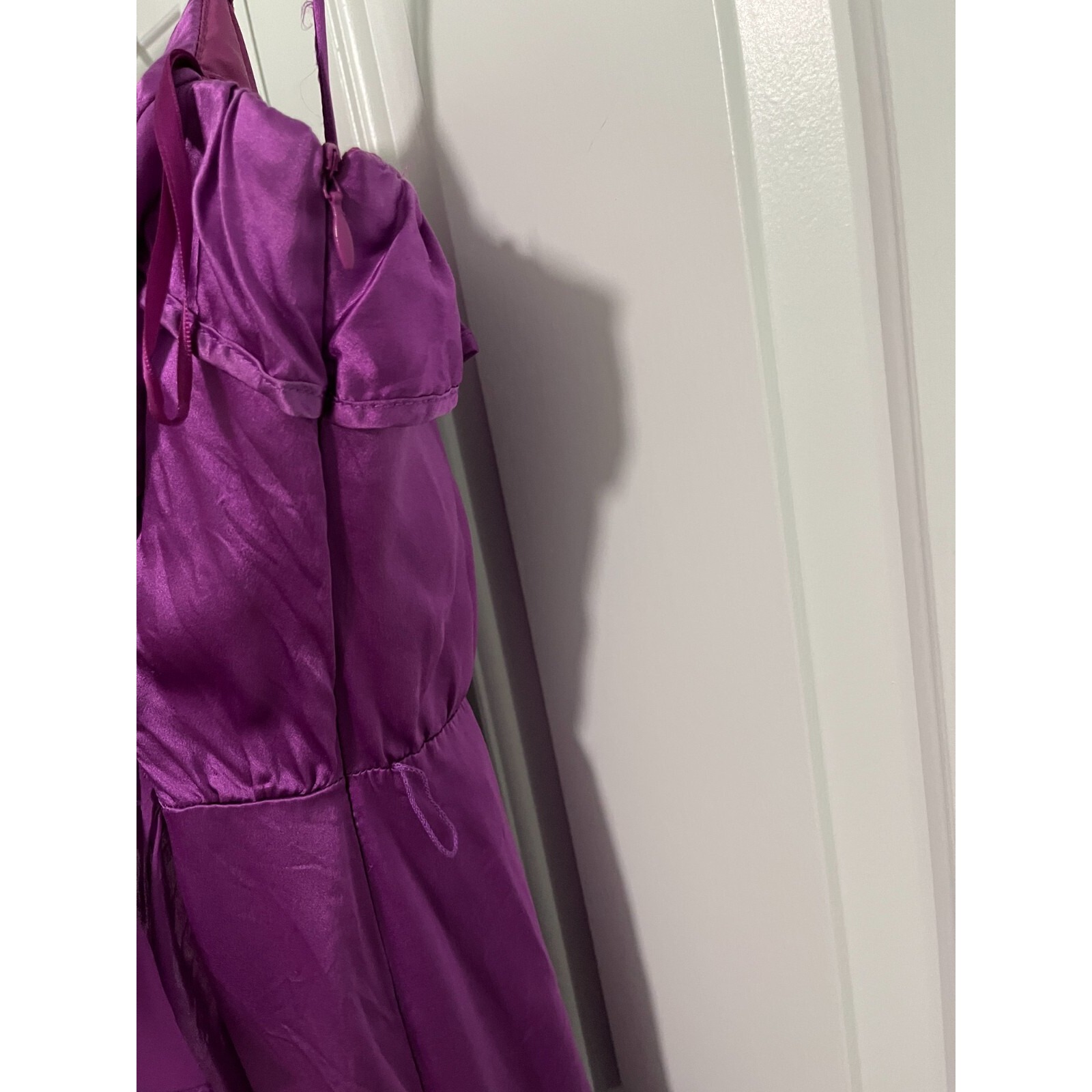 Vintage Purple Silk Dress Uk Size 12 Us 8 Womens Medium M Special Edition — image 2 of 8